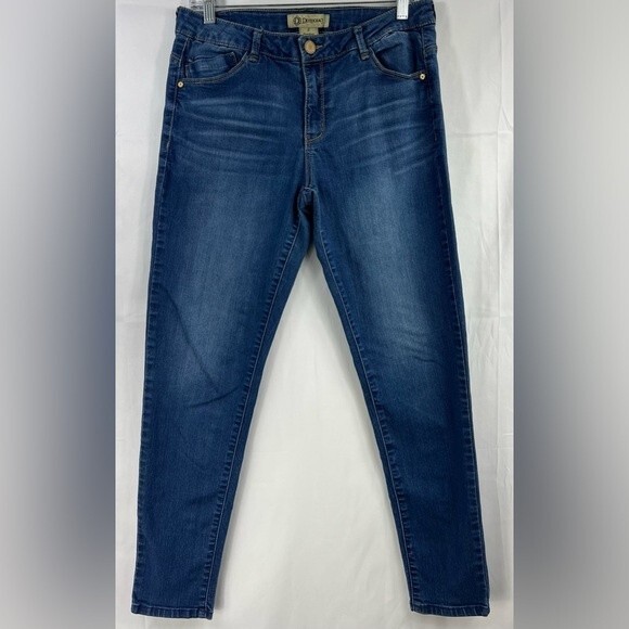 DEMOCRACY Freedom Ankle Skimmer Denim Blue Jeans Size 8 - Picture 4 of 14